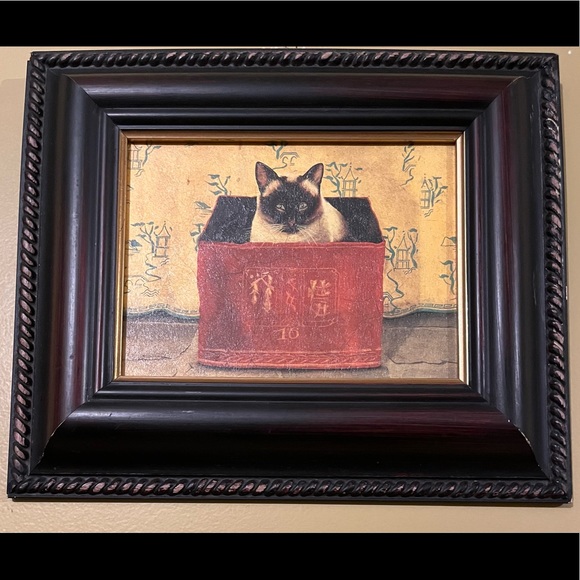 Bombay Company Art Bombay Company Cat Picture Poshmark